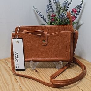 Isabelle Tan Crossbody Bag Purse NWT